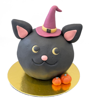  Figura torta - Halloween fekete cica
