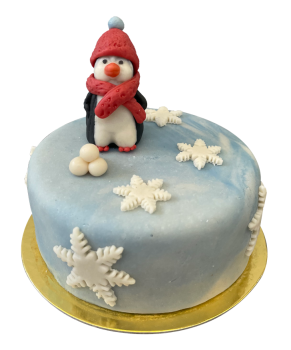 Figura torta - Pingvin hógolyóval