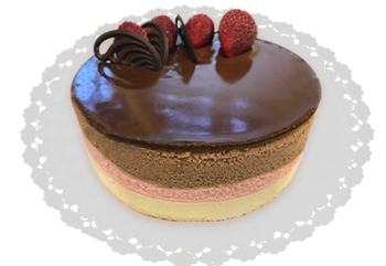 Csokoládés parfétorta 700g