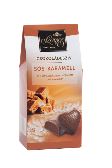 Csokoládészív sós-karamell 110g  