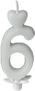 Számgyertya 6-os