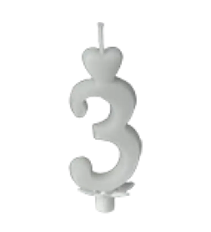 Számgyertya 3-as