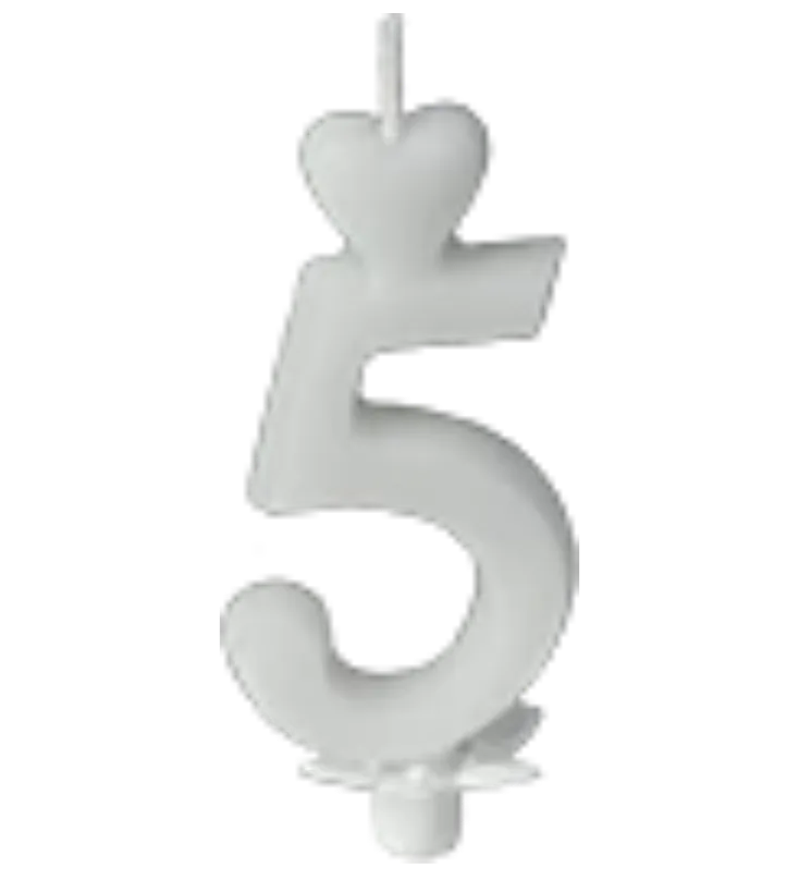 Számgyertya 5-ös