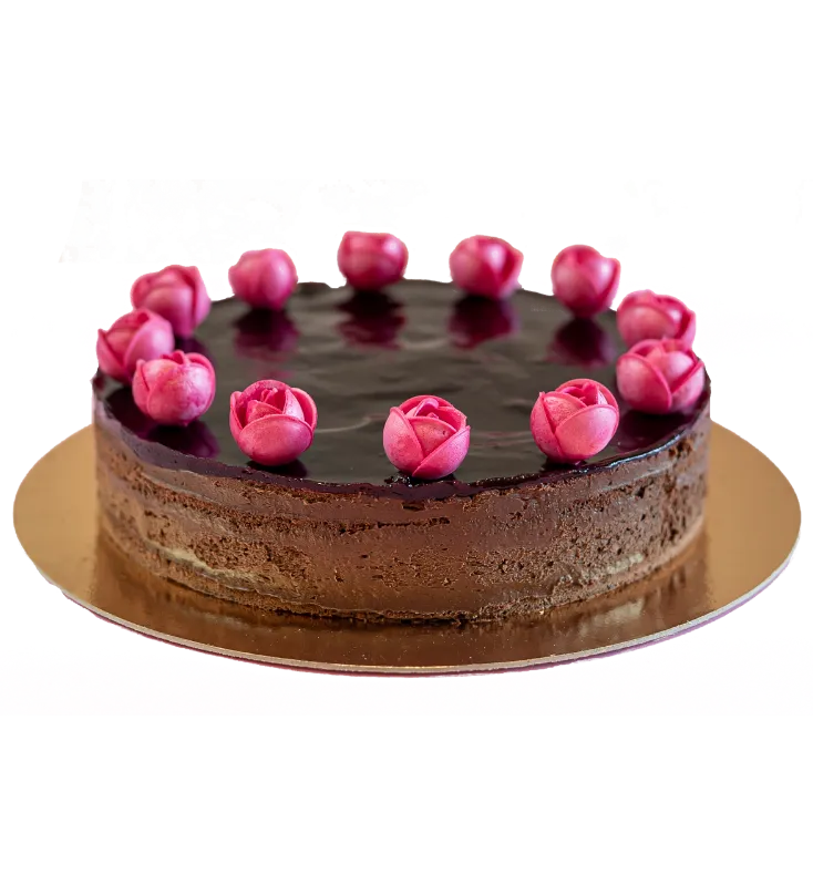 Feketeribizlis csokoládétorta tigrismogyoróliszttel, édesítőszerekkel 12 szeletes