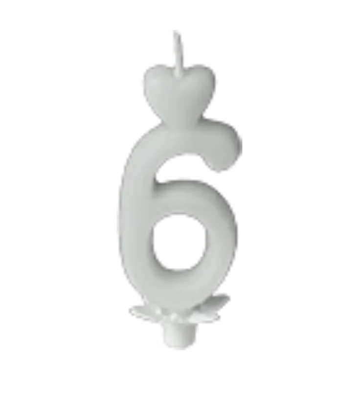Számgyertya 6-os